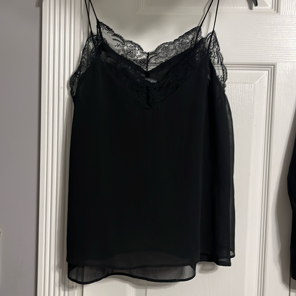 ZARA black lace tank